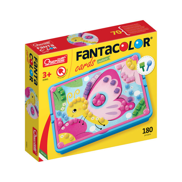 FantaColor Peg Board Set with Activity Cards: Nature