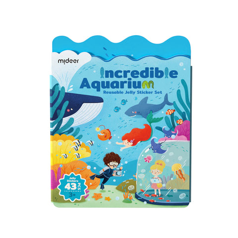 Reusable Jelly Sticker Set: Incredible Aquarium