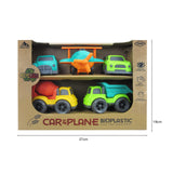 Bioplastic Plane, Truck and Car Set 5pc