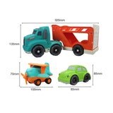 Bioplastic Carrier Truck, Car & Plane Set 3pc