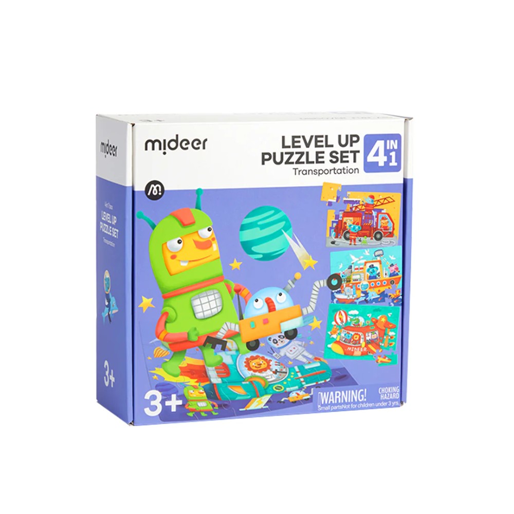 4-in-1  Level Up Puzzles: Transport