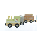 Wooden Train Set 13pc (Pastel)