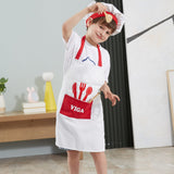 Little Chef Uniform & Hat (Red Trim)