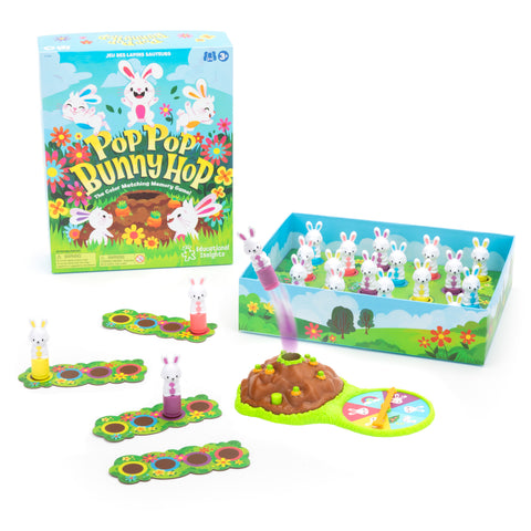 Pop Pop Bunny Hop: Colour Matching Memory Game