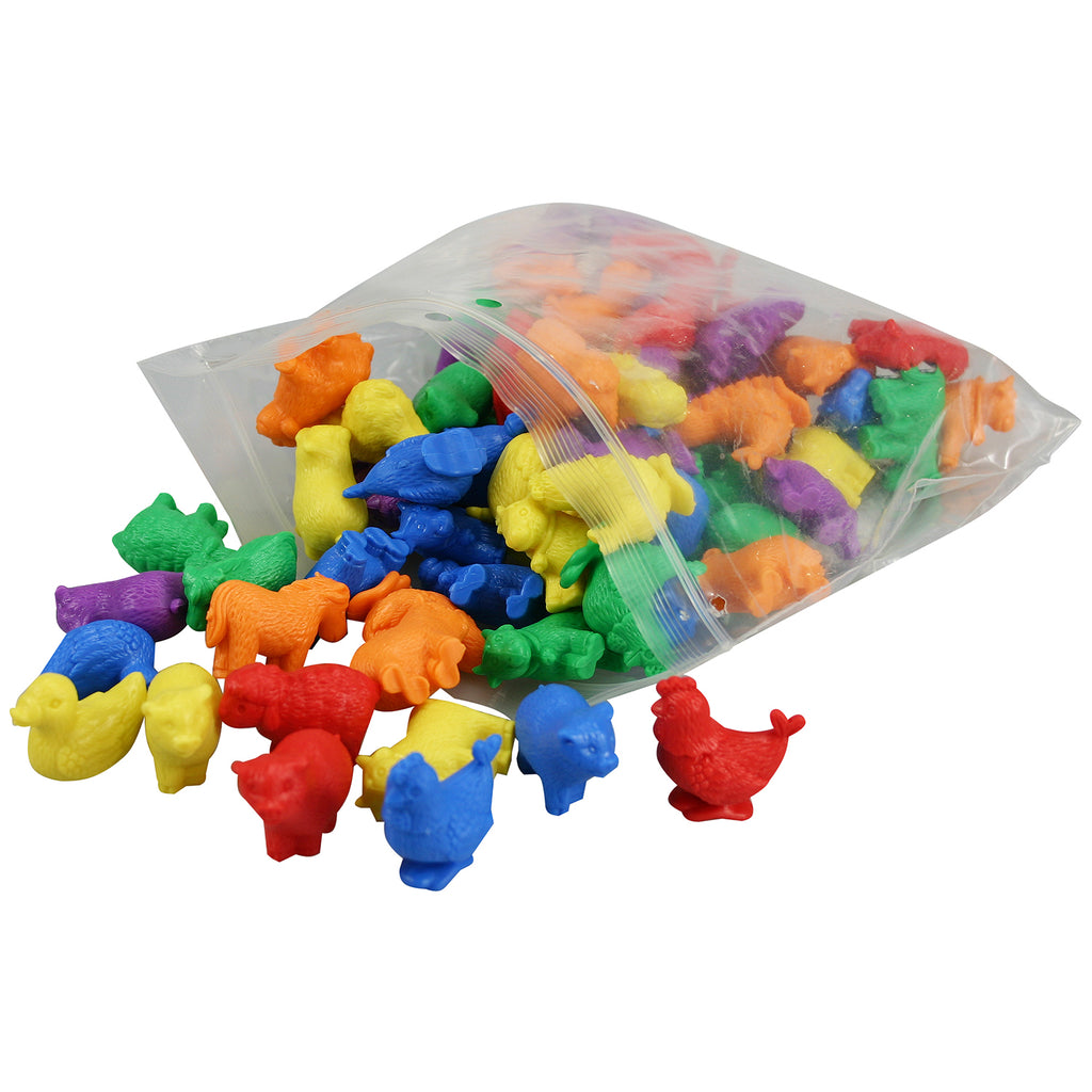 Counters Farm Animals 72pc pbag