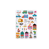 Silicone Sticker Book: Busy City