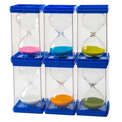 Giant Sand Timers (set of 6) 30s, 1, 3, 5, 10, 15 min