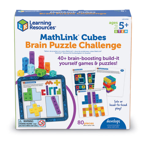 Mathlink® Cubes: Brain Puzzle Challenge 80pc