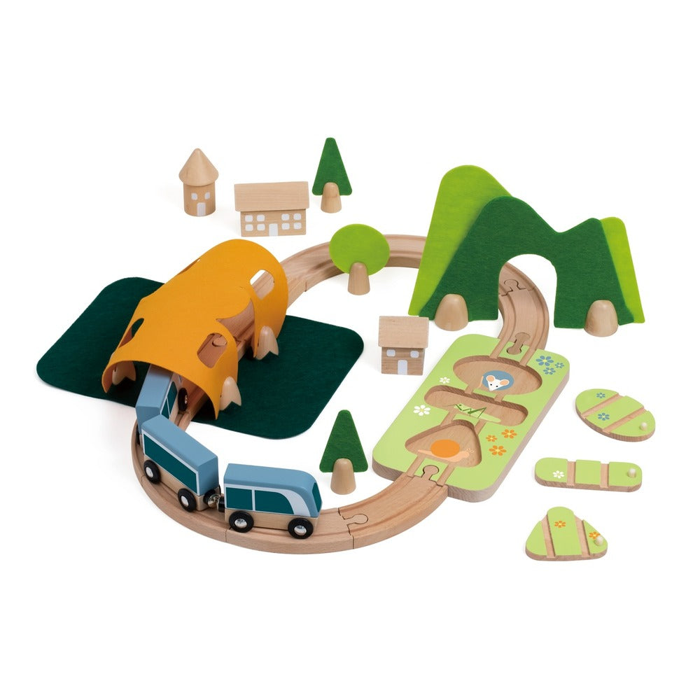 Wooden Train Set: Forest 40pc