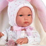 Llorens - Baby Girl Doll with Clothing, Changing Cushion & Accessories: Bimba - 35cm