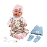 Llorens - Baby Doll with Laughing Mechanism, with 2-in-1 Clothing: Tala 44cm