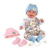 Llorens - Baby Doll with Laughing Mechanism, with 2-in-1 Clothing: Tala 44cm