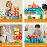 Colourful Magnetic Tiles 100pc