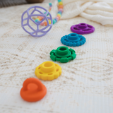 Rainbow Stacker Silicone Sensory Teether