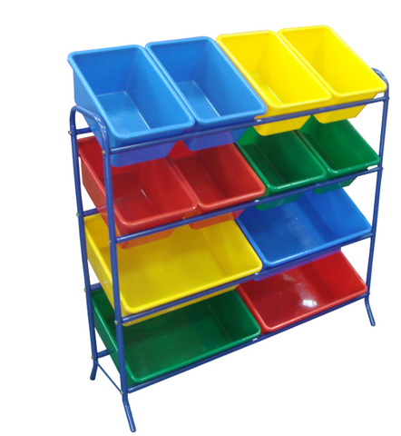 12 Bin Storage Unit Steel Rack