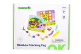 Rainbow Stacking Peg 53pc