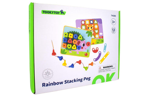 Rainbow Stacking Peg 53pc