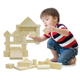 Large Natural Wooden Block Set 60pc