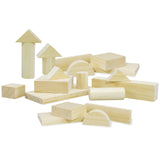 Large Natural Wooden Block Set 60pc