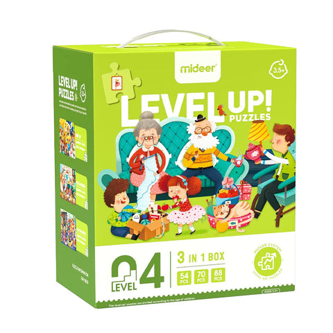 3-in-1 Level Up Puzzles: Level 4 A Day of Mine