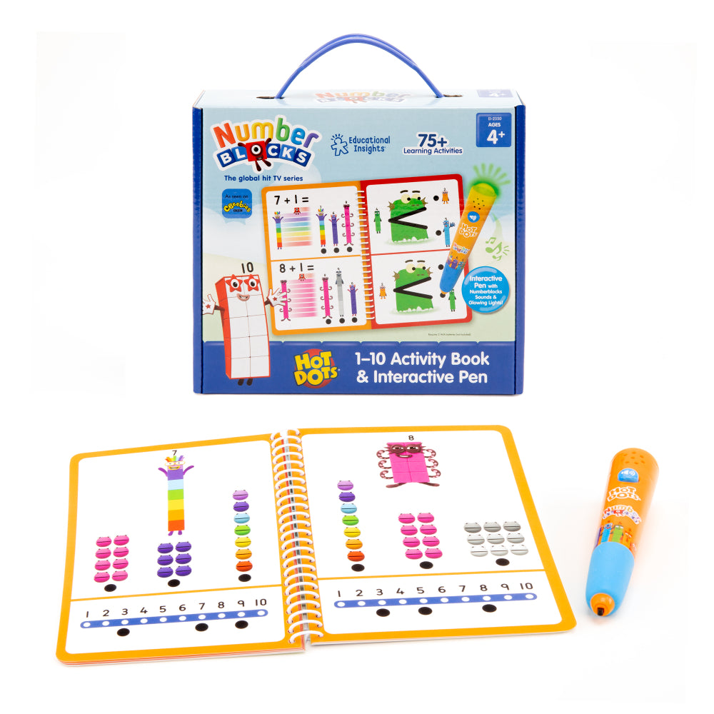 Hot Dots® Numberblocks® 1-10 Activity Book & Pen