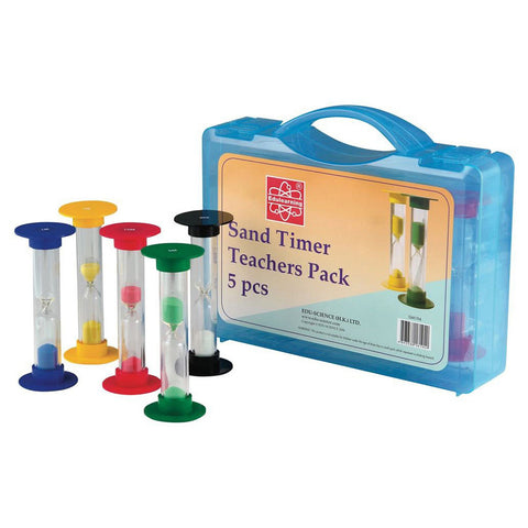 Sand Timer Teacher's Pack 5pc (18cm high)