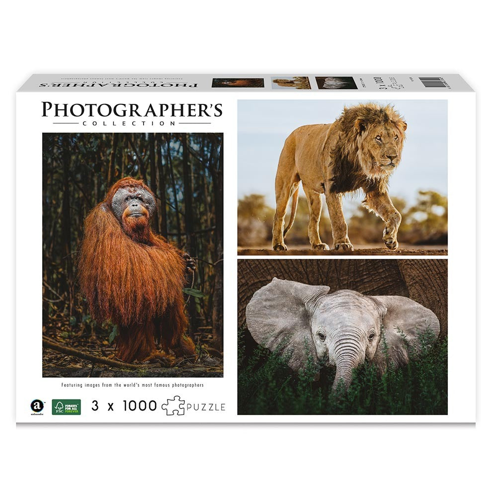 Photographers Collection: Into the Wild: 3 x 1000pc Puzzle Bundle