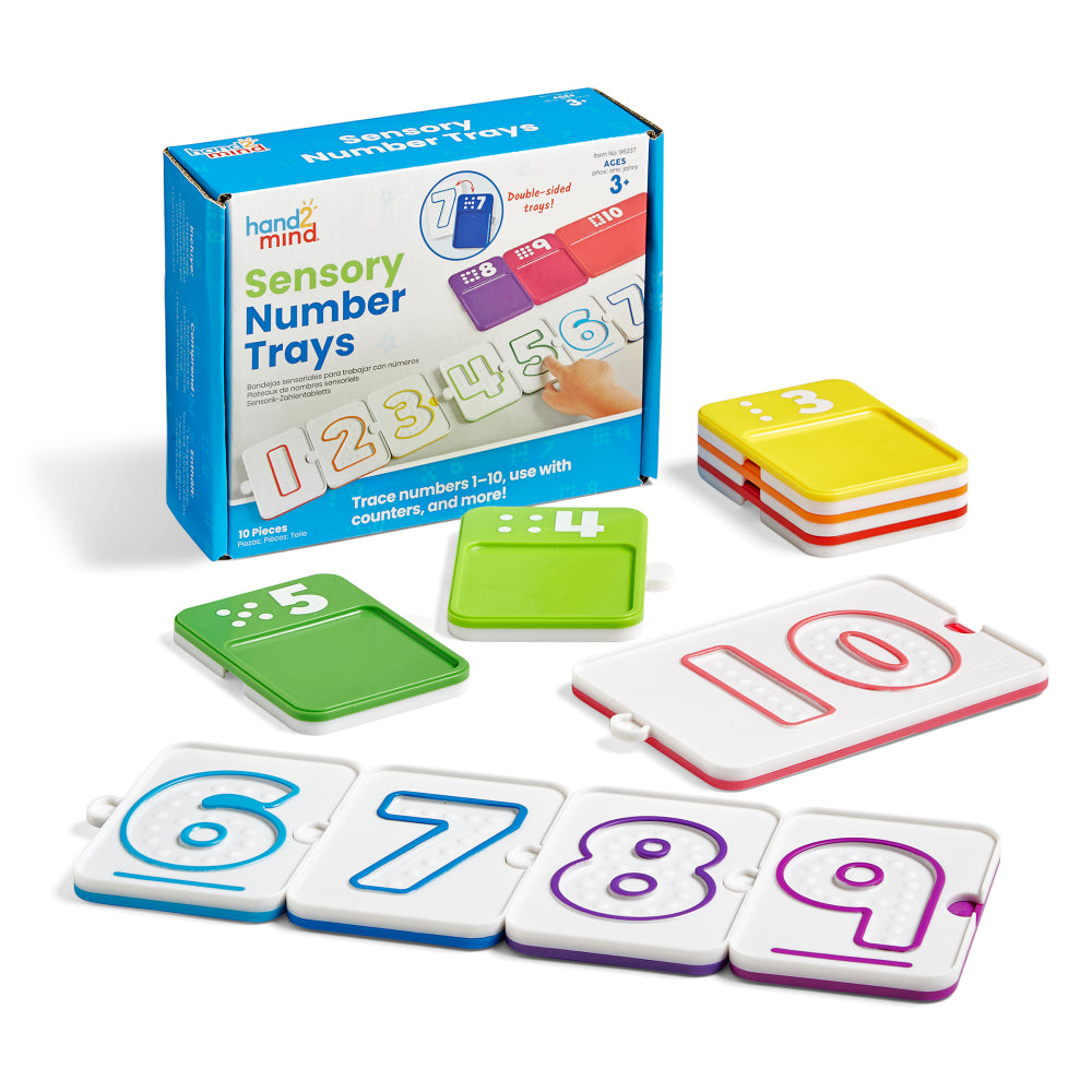 Sensory Number Trays 10pc