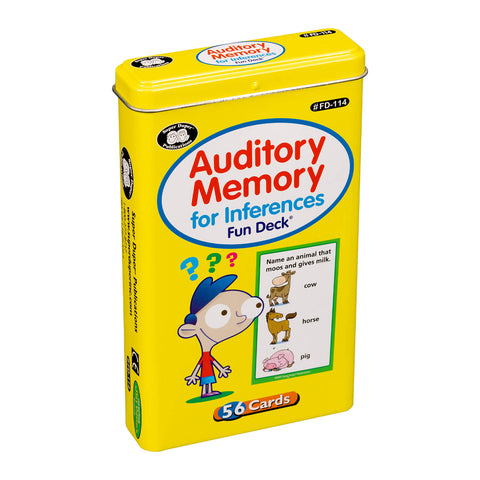 Auditory Memory for Inferences Fun Deck