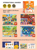 4-In-1 Level Up Puzzles: Level 2 Life Scenes