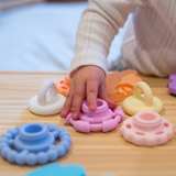 Rainbow Stacker Silicone Sensory Teether