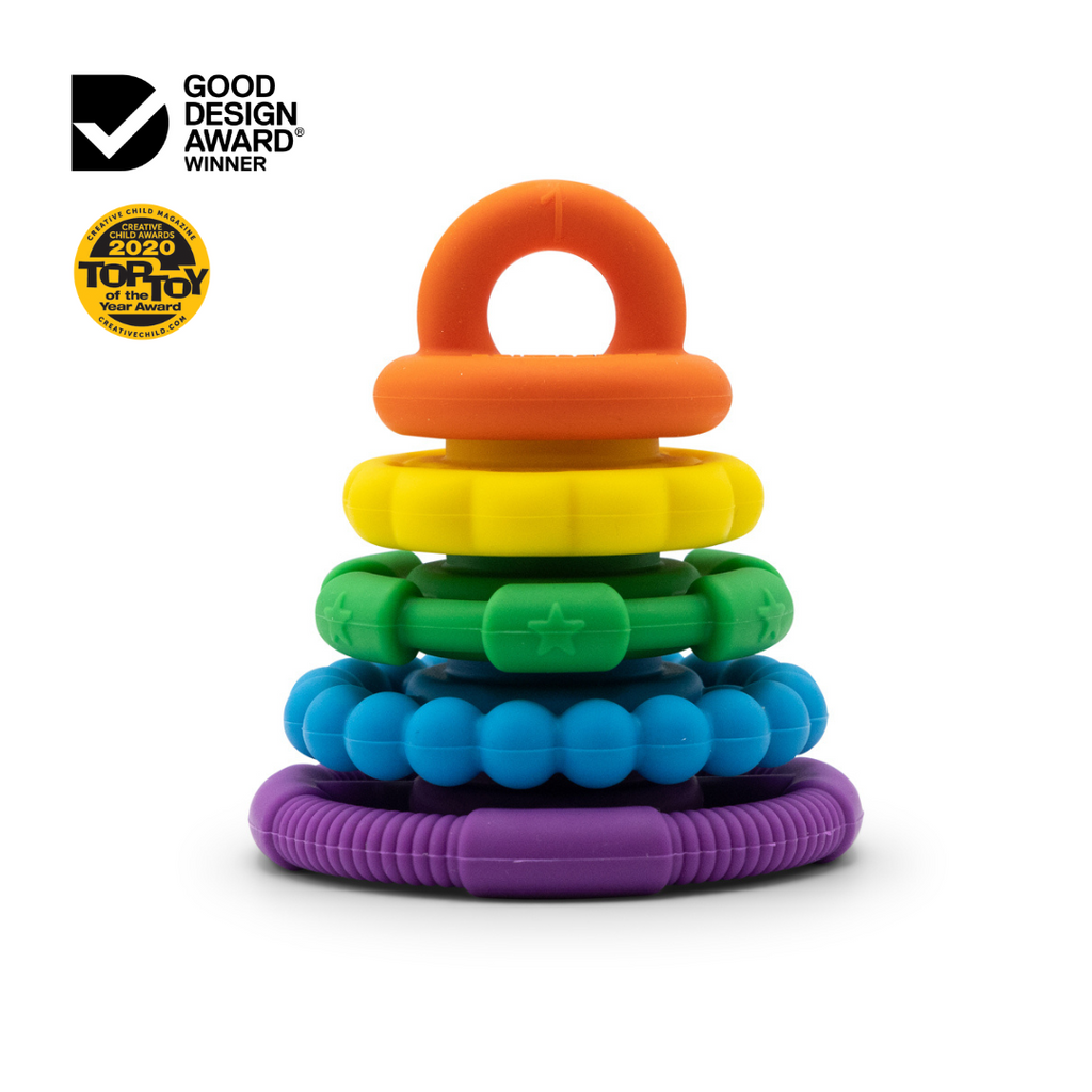 Rainbow Stacker Silicone Sensory Teether