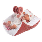 Llorens - Baby Girl Doll With Clothing, Accessories & Crying Mechanism: Mimi With Cushion 42cm