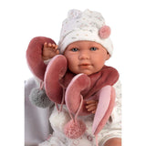 Llorens - Baby Girl Doll With Clothing, Accessories & Crying Mechanism: Mimi With Cushion 42cm