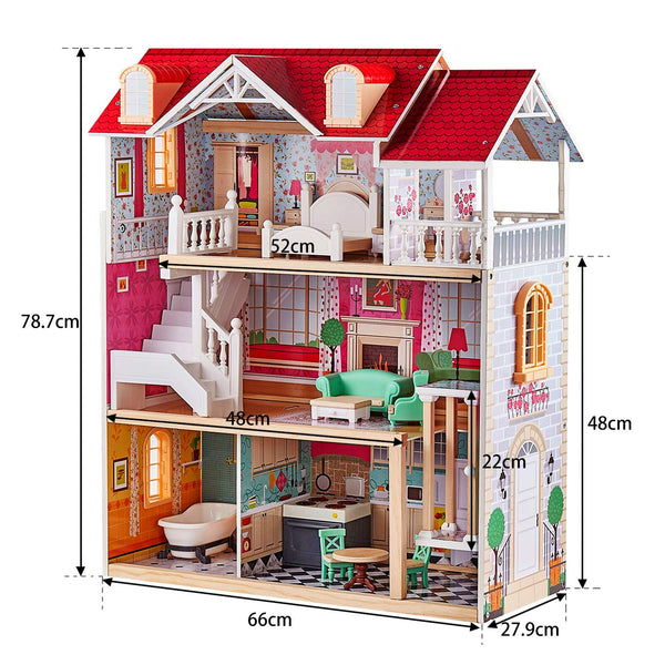 Wooden Doll House with Elevator – PlayingandLearning.co.za