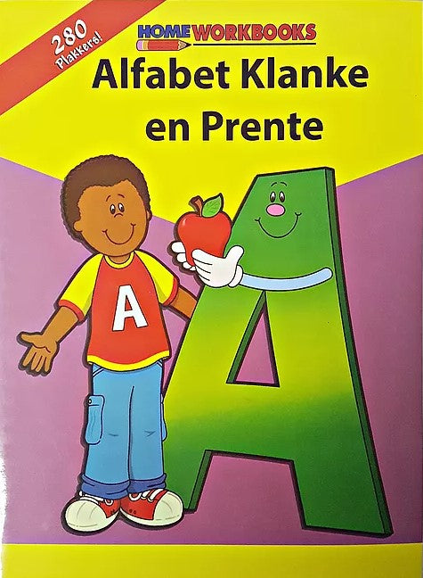 Activity Book with Stickers: Alphabet Sounds & Pictures / Alfabet Klanke en Prente